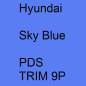 Preview: Hyundai, Sky Blue, PDS TRIM 9P.